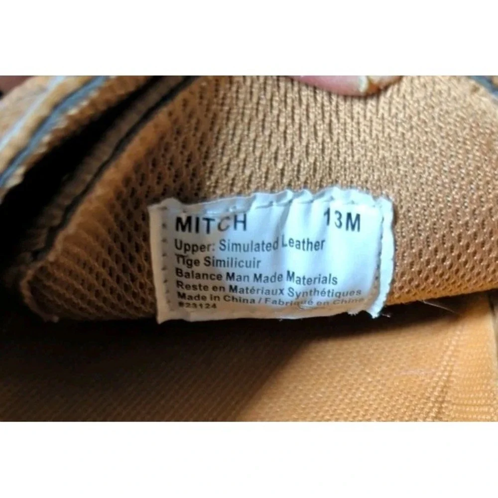 MEN`S DEER STAGS MITCH BOAT SHOES SIZE 13M DARK TAN MEMORY FOAM INSOLES EUC
